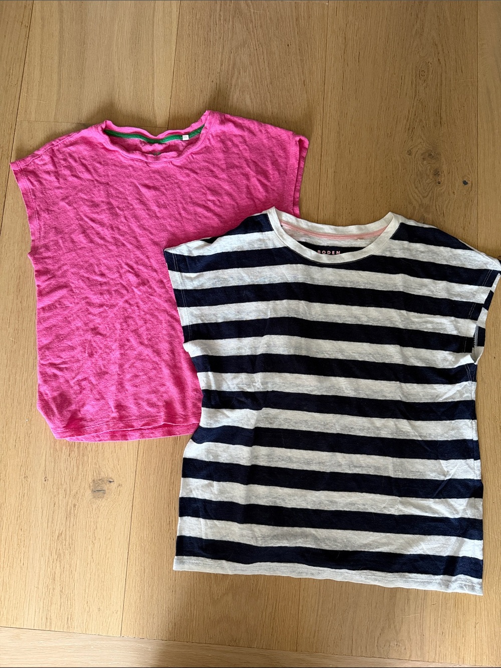 Boden Short-Sleeve Pack - Hot Pink & Navy/White Stripe